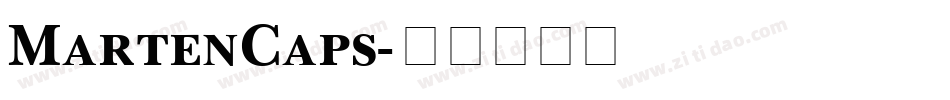 MartenCaps字体转换