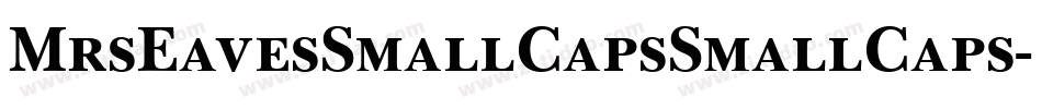 MrsEavesSmallCapsSmallCaps字体转换