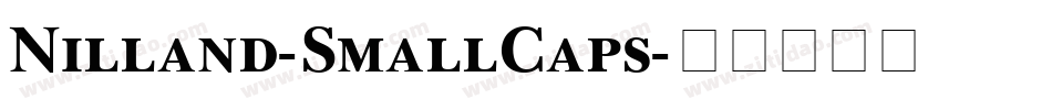 Nilland-SmallCaps字体转换