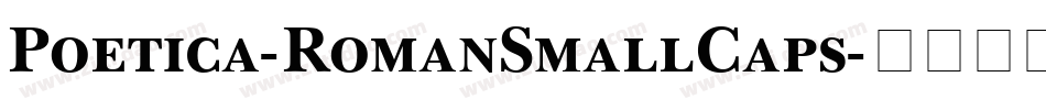 Poetica-RomanSmallCaps字体转换