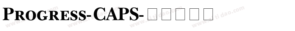 Progress-CAPS字体转换