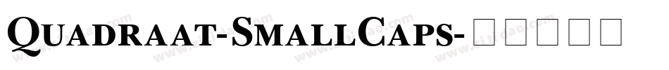 Quadraat-SmallCaps字体转换