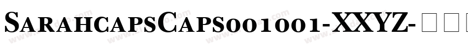 SarahcapsCaps001001-XXYZ字体转换