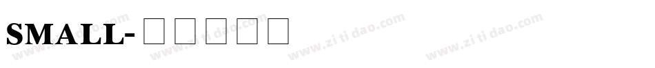 small字体转换