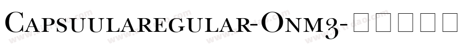 Capsuularegular-Onm3字体转换