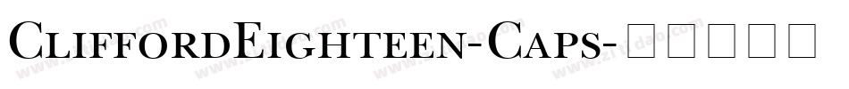 CliffordEighteen-Caps字体转换