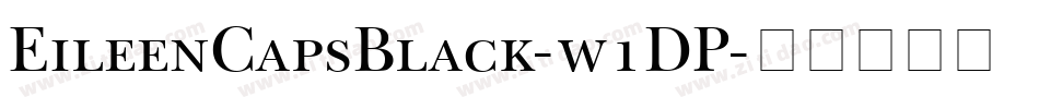 EileenCapsBlack-w1DP字体转换