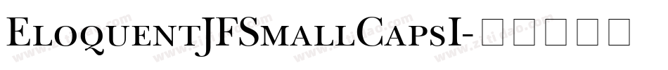 EloquentJFSmallCapsI字体转换