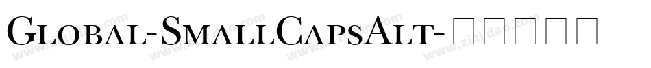 Global-SmallCapsAlt字体转换