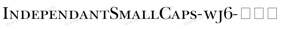 IndependantSmallCaps-wj6字体转换