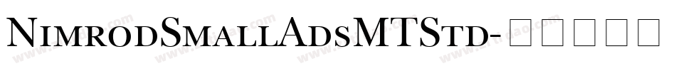 NimrodSmallAdsMTStd字体转换