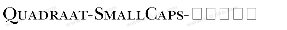 Quadraat-SmallCaps字体转换