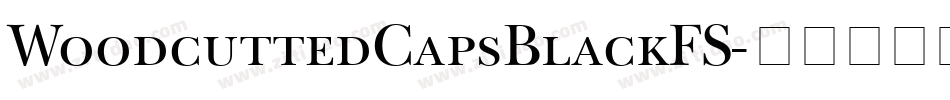 WoodcuttedCapsBlackFS字体转换