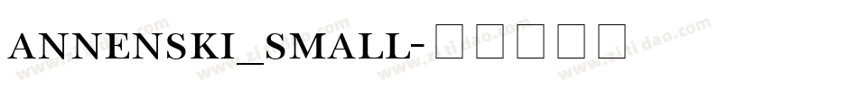 annenski_small字体转换