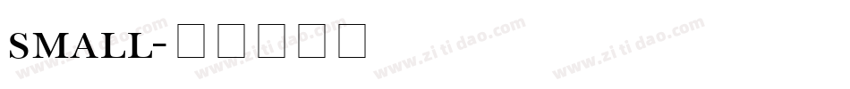 small字体转换