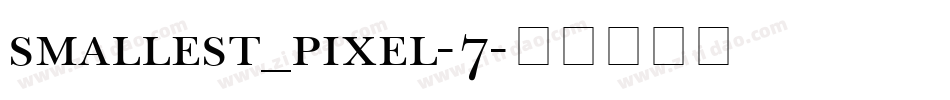 smallest_pixel-7字体转换