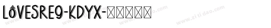 LovesReg-KDyX字体转换