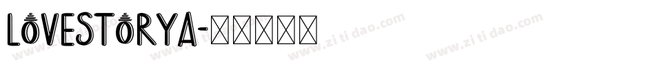 Lovestorya字体转换