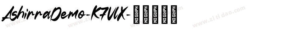 AshirraDemo-K7VlX字体转换