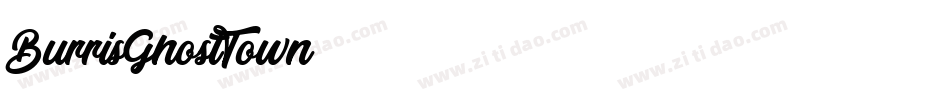 BurrisGhostTown字体转换