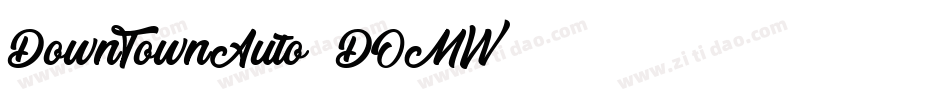 DownTownAuto-DOMW字体转换