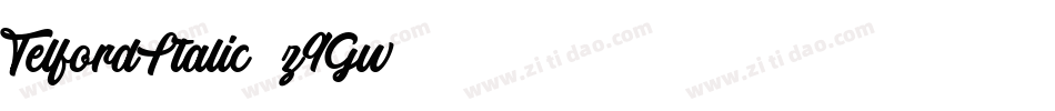 TelfordItalic-z9Gw字体转换