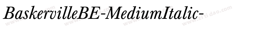 BaskervilleBE-MediumItalic字体转换