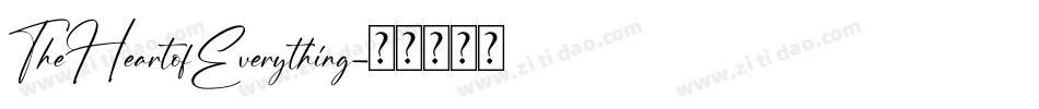 TheHeartofEverything字体转换