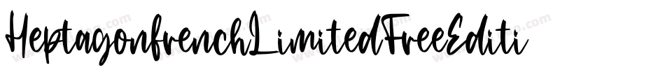 HeptagonfrenchLimitedFreeEdition-qxWr字体转换