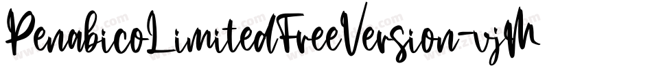 PenabicoLimitedFreeVersion-vjMy字体转换