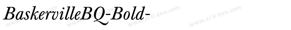 BaskervilleBQ-Bold字体转换