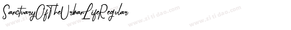 SanctuaryOfTheUrbanLifeRegularFonty-Z9rl字体转换