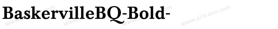 BaskervilleBQ-Bold字体转换