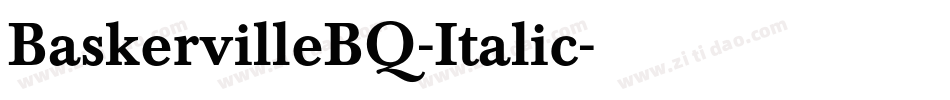 BaskervilleBQ-Italic字体转换