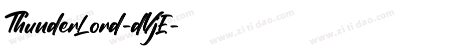 ThunderLord-dVjE字体转换