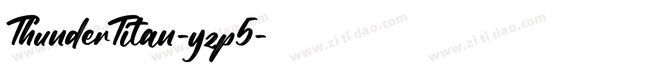 ThunderTitan-yzp5字体转换