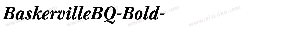 BaskervilleBQ-Bold字体转换