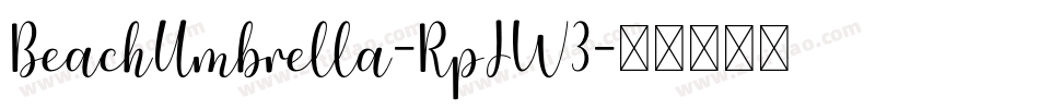 BeachUmbrella-RpJW3字体转换