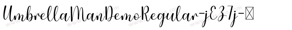 UmbrellaManDemoRegular-jEZ7j字体转换