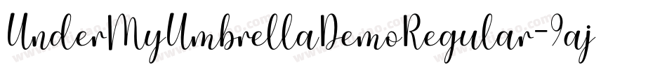 UnderMyUmbrellaDemoRegular-9ajL字体转换
