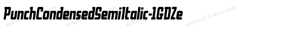 PunchCondensedSemiItalic-1GDZe字体转换