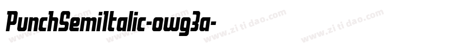 PunchSemiItalic-owg3a字体转换