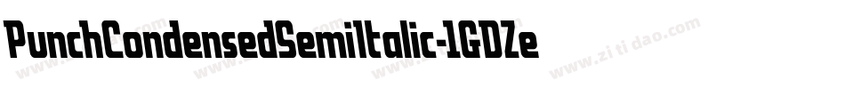 PunchCondensedSemiItalic-1GDZe字体转换