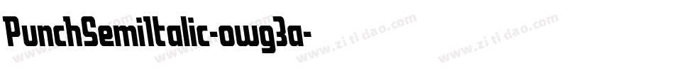 PunchSemiItalic-owg3a字体转换