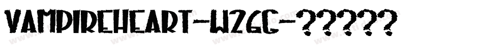 VampireHeart-W26G字体转换
