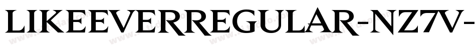 LikeEverRegular-nZ7V字体转换