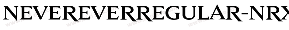 NeverEverRegular-nRxVR字体转换