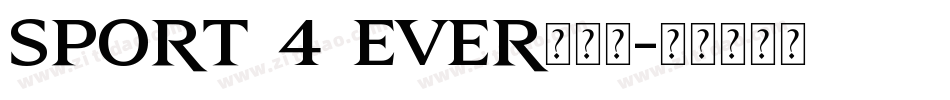 Sport_4_Ever手机版字体转换