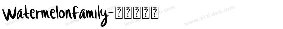WatermelonFamily字体转换