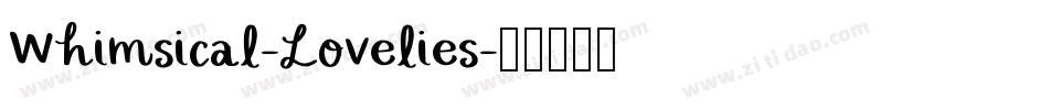 Whimsical-Lovelies字体转换